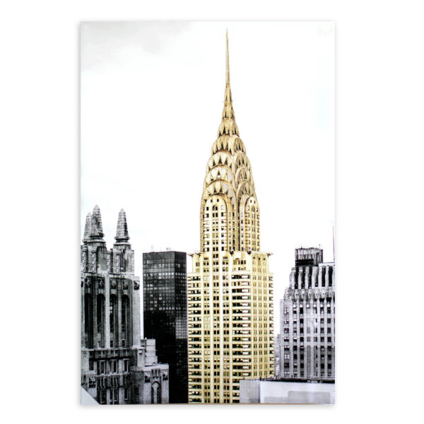 Πίνακας printed glitter New York 100X150